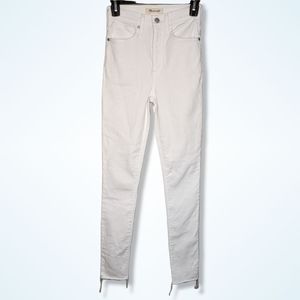 Madewell 11" High-Rise Skinny Jeans Pure White 24T